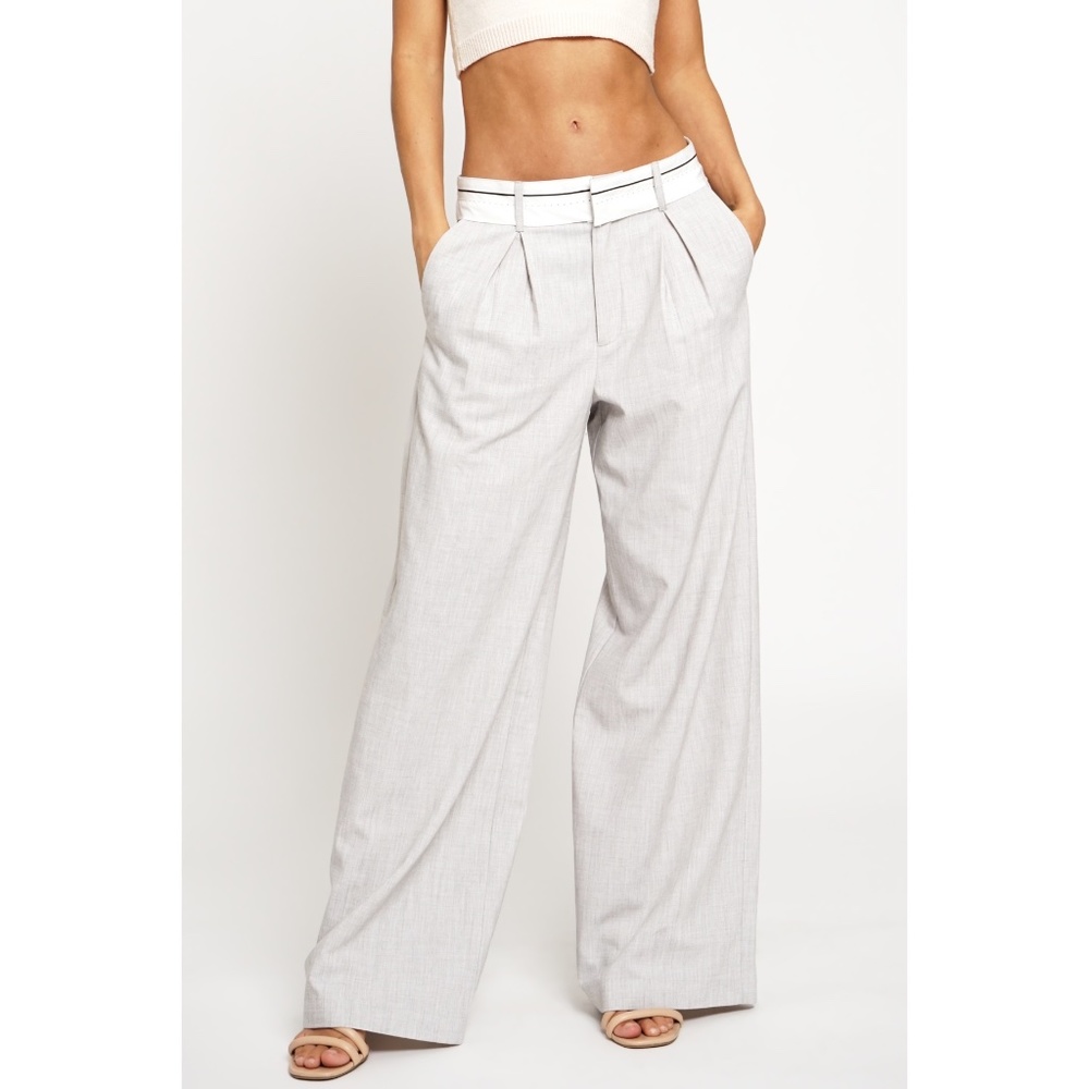Folded Waistband Trousers
